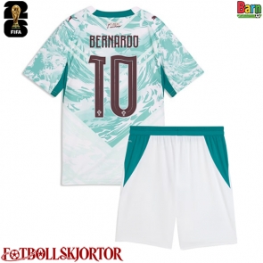 Portugal Bernardo Silva #10 Borta Kläder Barn VM 2026 Kortärmad (+ Korta byxor)